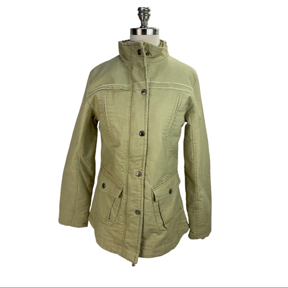 RI&G Jackets & Blazers - RI&G Tan Canvas Jacket Coat S